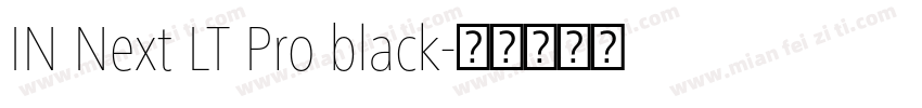 IN Next LT Pro black字体转换